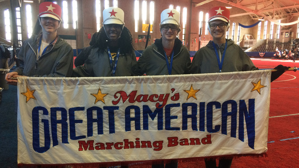 Brighton Drum Major Prepares To Lead Marching Band In Macy's Day Parade