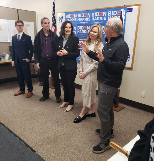 Governor Whitmer Stops at Livingston Co. Democratic Headquarters