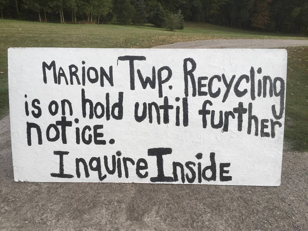 Recycling Service To Return To Marion Township