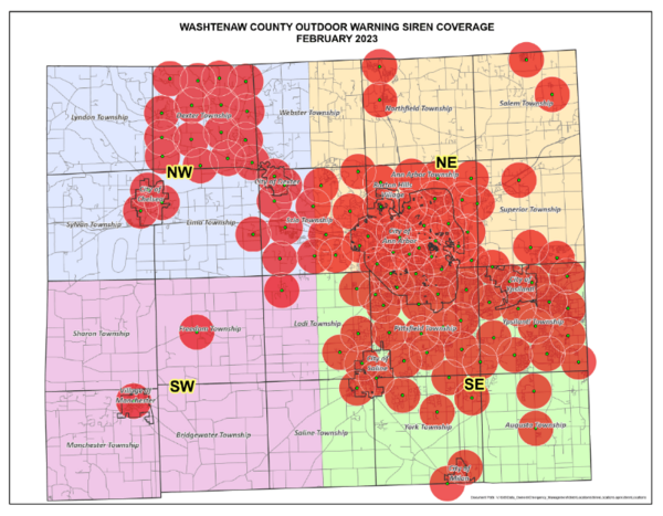 Washtenaw County Tests Emergency Sirens Saturday at 12pm