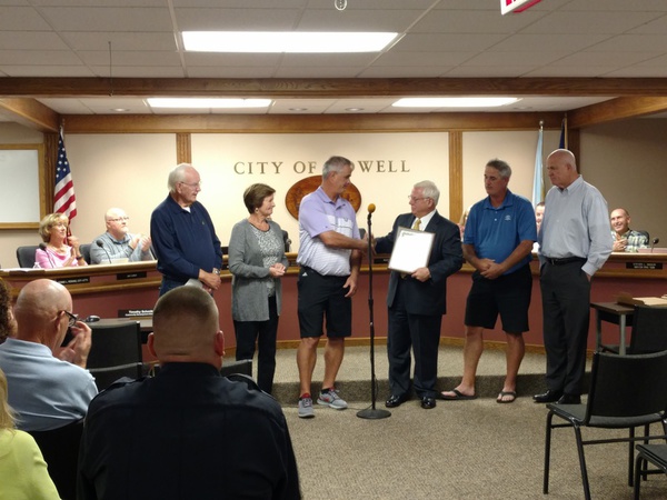 Howell City Council Presents Anniversary Resolution To Cleary Family