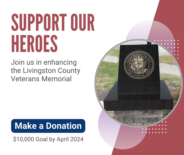 Donations Sought to Enhance Livingston Co Veterans Memorial