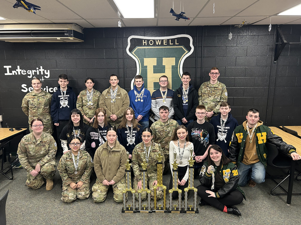 HHS Air Force JROTC Secure First Place at State Competition