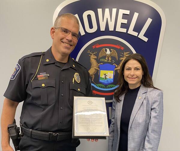 Howell Deputy Chief Kelleher Recognized by MI Attorney General