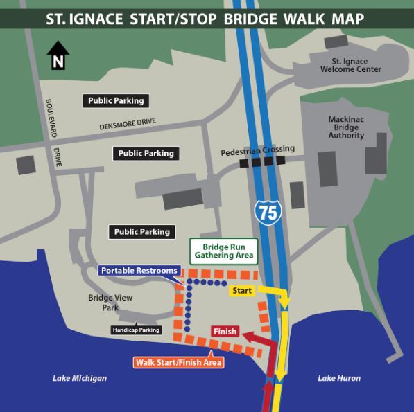 New St. Ignace Starting Point For Mackinac Bridge Labor Day Walk