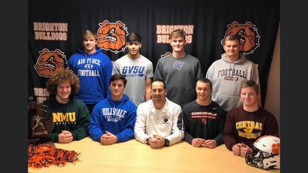 Eight Brighton High School Players Sign to Play College Football