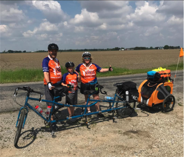 Brighton Family On Back Half Of Fundraising Bike Trip Across Michigan