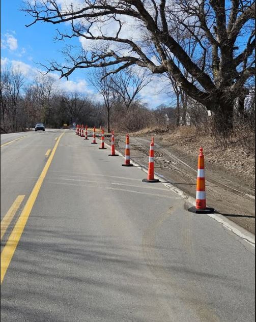 Lane Restrictions On North Territorial Road