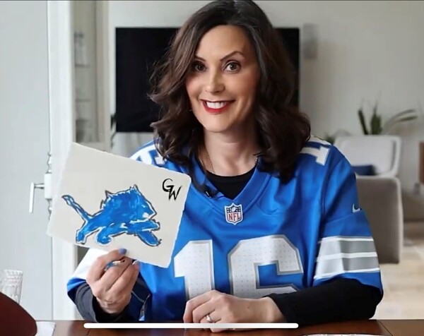 Gov. Whitmer Announces Lions Logo Drawing Contest