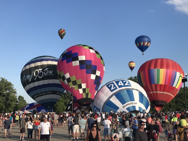 Mother Nature Cooperates As Balloons Take Flight