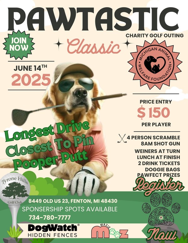 Tickets, Sponsorships Still Available for PAWtastic Classic Charity Golf Outing