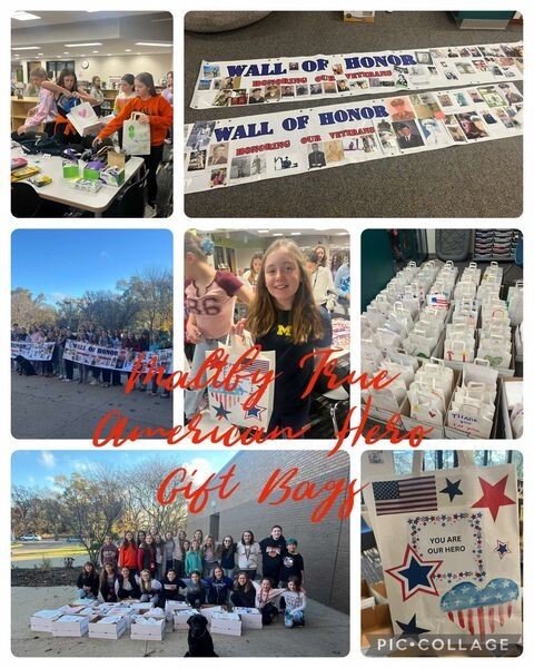 Maltby Students Send 220 "True American Hero" Gift Bags to VA Medical Center