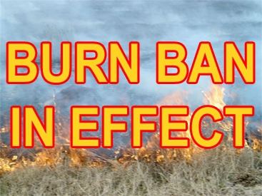 Burn Ban Issued For All of Livingston County