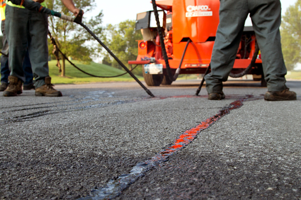 Crack Sealing Work On Various Roads In Washtenaw County