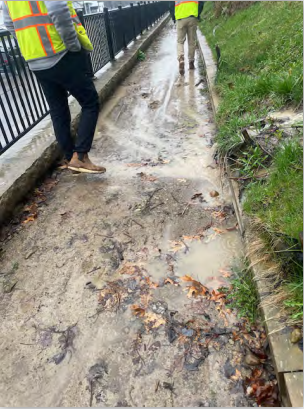 Sidewalk Drainage Improvement Project In Genoa Township