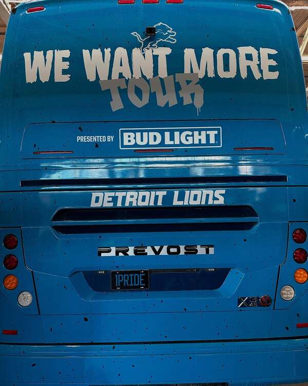 Lions' We Want More Tour Bus to Travel Michigan This Week