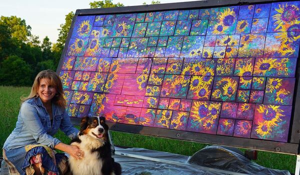 Original Oil Painting To Debut At Earl Farm Foundation’s Sunflower Festival