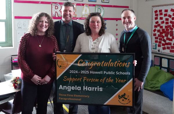 Howell Public Schools Names Angela Harris "Support Person Of The Year"