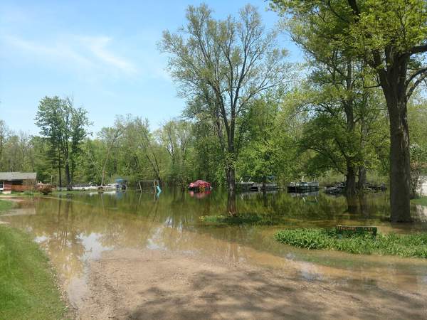 Huron River Cresting In Hamburg Township, Flooding Continues