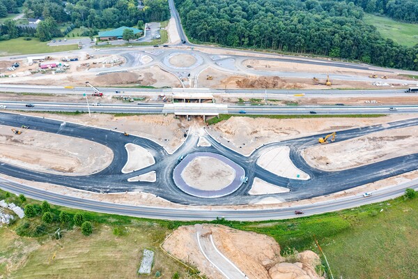 New Fieldcrest Road Roundabout Open In Green Oak Township