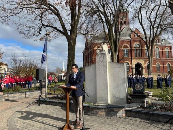 Officials Unveil Remodeled Veterans Memorial in Howell