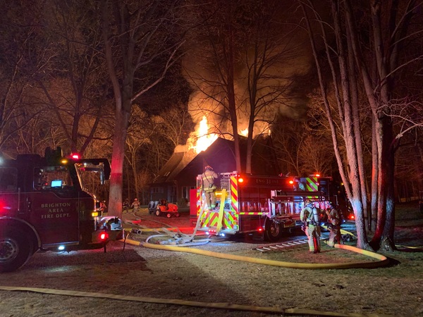 Brighton Firefighters Respond To Two Structure Fires Thursday