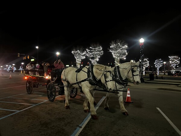 Santa Lighting Wixom's Christmas Tree During Friday's Festival