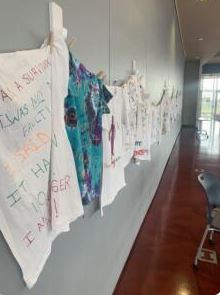 Cleary University “Hangs Clothesline” During Sexual Assault Awareness Month