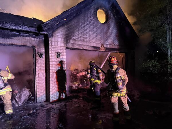 Crews Battle Two-Alarm Garage Fire in Genoa Twp